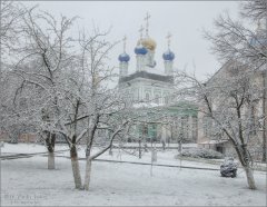 Снег в конце декабря (снимок сделан 18 декабря 2017 г.)