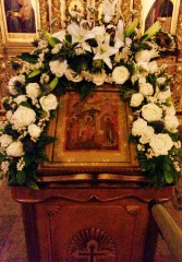 Праздничная икона Благовещения в Введенском храме
