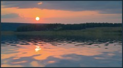 Озеро на закате в Ильинском, которого не было ( 5 августа 2012 г.)